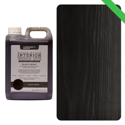 Image of Interior Wood Dye Traditional Colours Colour: Black Ebony Size: 25ltr