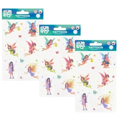 Image of Children&#039;s Tattoo Set, Washable Tattoos (Fairies)
