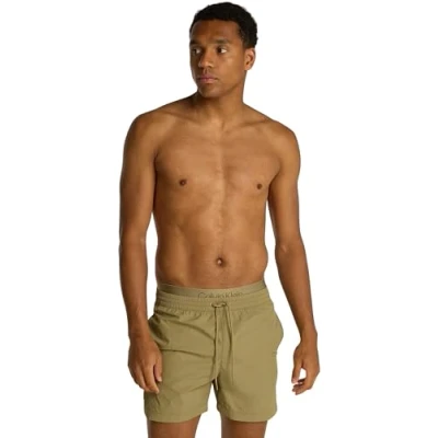 Image of Calvin Klein Swimwear Swimming shorts, Men&#039;s, Size: Small, Olive
