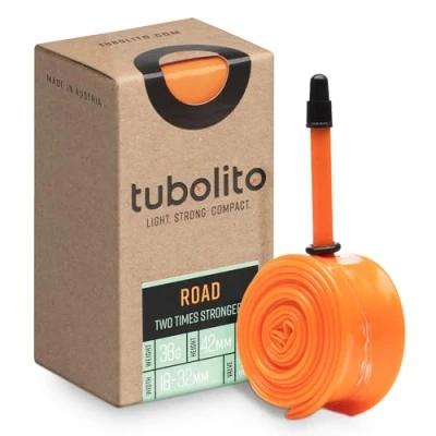 Image of Tubolito Tubo 700C X 18 28mm PRESTA TUBE, 42mm VALVE, Orange