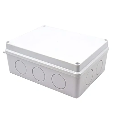 Image of Electrical Junction Box, IP55 Weatherproof Enclosure Project Instrument Case, Reserved Hole Box (1Pcs 200 x 155 80mm)