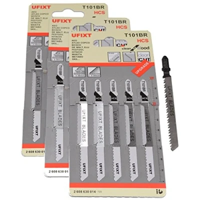 Image of Jigsaw Blades T101BR for Down Cutting Laminates and Veneers High Carbon Steel HCS 15 Pack by Ufixt