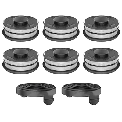 Image of Strimmer Line &amp; Cover,Spool +Cap for Einhell GC ET 4530 3405685 String Trimmers,Autofeed Spools Replacement Grass Trimmer Spool Refills