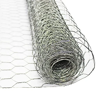 Image of The Mesh Company Galvanised Chicken Wire Fencing Garden 25mm Netting 5m x 900mm Roll (5m 1)