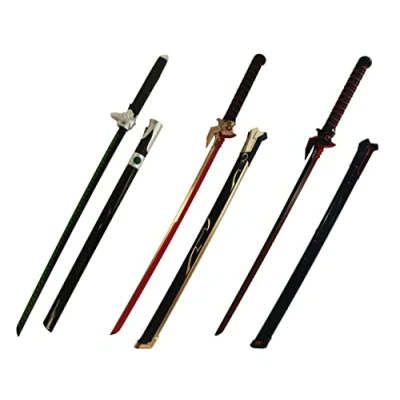 Image of KOGUMA Overwatch Genji Foam Sword Cosplay With Scabbard 3 Color Available (Black/Red)