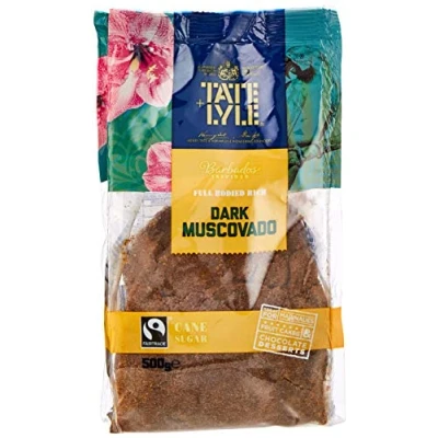 Image of Tate &amp; Lyle Sugars Fairtrade Dark Muscovado Sugar, 500 g, Pack of 10