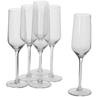 Image of Alpina GALIANO Champagne Glasses 220 ml Pack of 6 Transparent