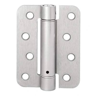 Image of Excel DH468R 4&quot; Single Action Spring Radiused Hinge, Satin Chrome