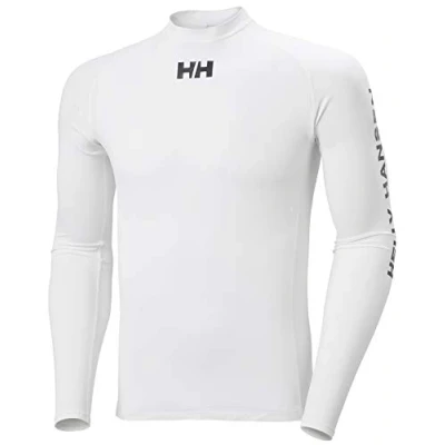Image of Helly Hansen Mens Waterwear Rashguard, 2XL, White