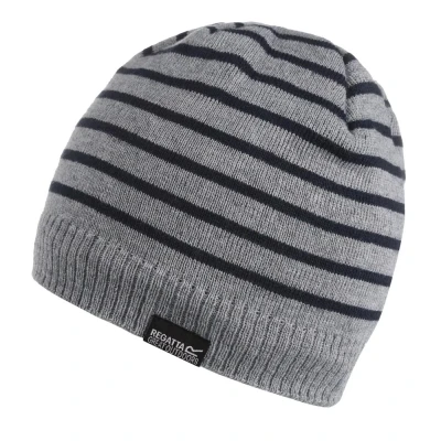 Image of Regatta Childrens Unisex Childrens/Kids Tarley Knitted Beanie (Storm Grey Marl) Size 11 12Y