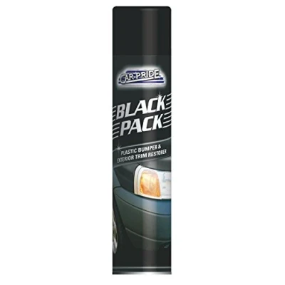 Image of CAR PRIDE BLACK PLASTIC BUMPER AND TRIM RESTORER SPRAY PACK OF 2
