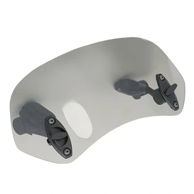 Image of Suuonee Motorcycle Windshield, Universal Adjustable Clip On Windscreen Wind Deflector Windshield Accessories for Tawny