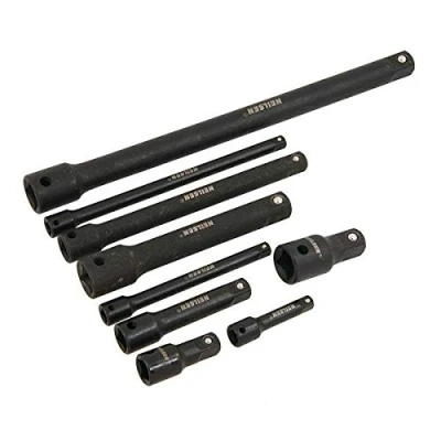 Image of 9 Piece Impact Extension Bar Set 1/4&quot; 3/8&quot; 1/2&quot; Drive
