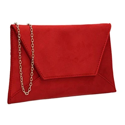 Image of SwankySwans Women&#039;s Dory Clutch Bag, Red