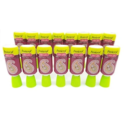 Image of Fevicryl No Stitch Fabric Glue (30ml) Set of 15