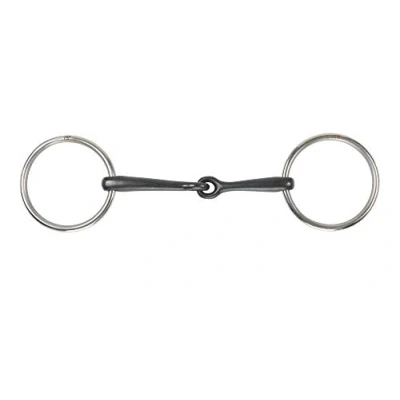 Image of Shires Sweet Iron Jointed Loose Ring Snaffle Bit in Black 6&quot;,
