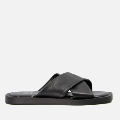 Image of Dune London Licorice Cross Front Leather Sandals UK 3