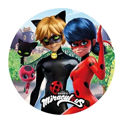 Image of Ladybug 20cm 8 inch Edible Wafer Cake Topper. Licensed Product. DeKora.