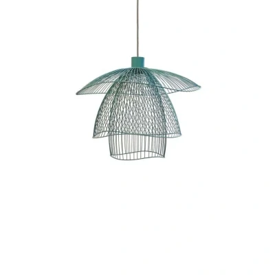 Image of Forestier Papillon S pendant light 56 cm blue/grey