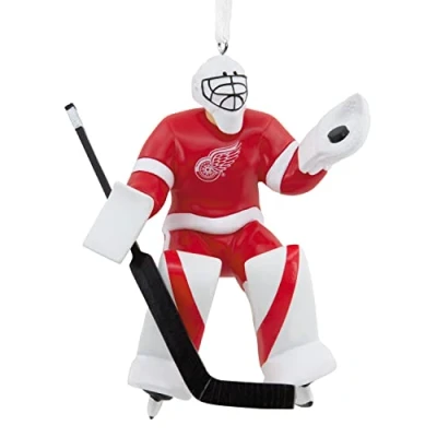 Image of Hallmark NHL Detroit Red Wings Goalie Christmas Ornament