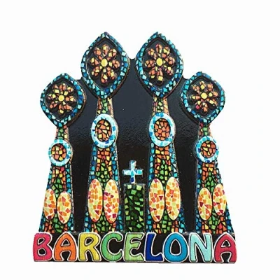 Image of Sagrada Familia Church Barcelona Spain Fridge Magnet Travel Souvenir Gift,Home &amp; kitchen Decoration Magnetic Sticker Refrigerator Collection
