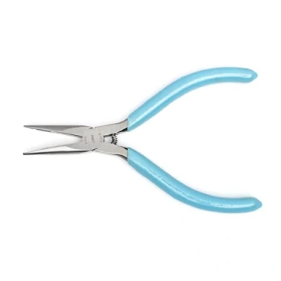 Image of Weller LN542N Xcelite Thin Fine Point Long Nose Plier with Green Cushion Grip Handle