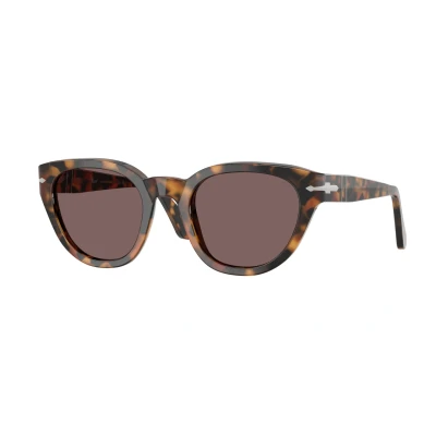 Image of Persol Unisex PO3379S 105253 Sunglasses Acetate Turtle Violet Butterfly Normal