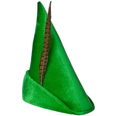 Image of Wicked Costumes Adult Deluxe Green Peter Pan/Elf Hat Fancy Dress Accessory