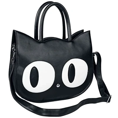 Image of Banned Alternative Big Kitty Women&#039;s Handbag Black, Taille unique, Gothic
