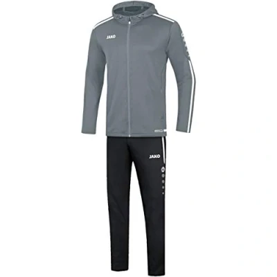 Image of JAKO Striker 2.0 M9619 Women&#039;s Tracksuit with Hood Stone Grey/White 40