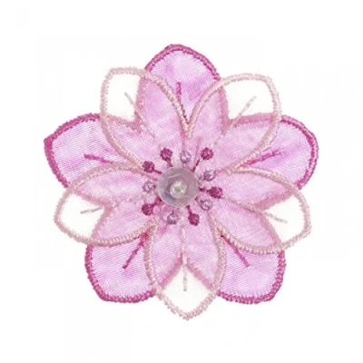 Image of Craft Factory Iron or Sew On Fabric Motif Applique Flower each
