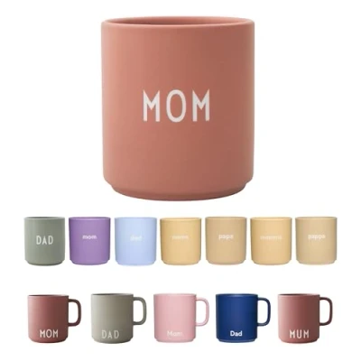 Image of Design Letters Coffee cup Christmas Gifts for Women &amp; Men Porcelain Mug Decorations, Table Decoration Presents Tea Novelty 250 Ml