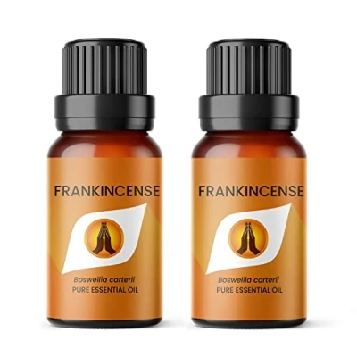 Image of Aroma Energy Frankincense Essential Oil 20ml (2 x 10ml Bottles) 100% Pure &amp; Natural