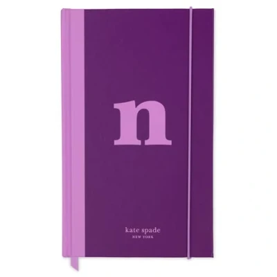 Image of Kate Spade New York Just Mine Notebook Journal, Monogram Cloth Hardcover 8.25&quot; x 5.25&quot;, Diary Includes 168 Lined Pages, (N)