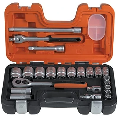 Image of Bahco S240AF Socket Set, Multi Colour, Set of 24 Piece