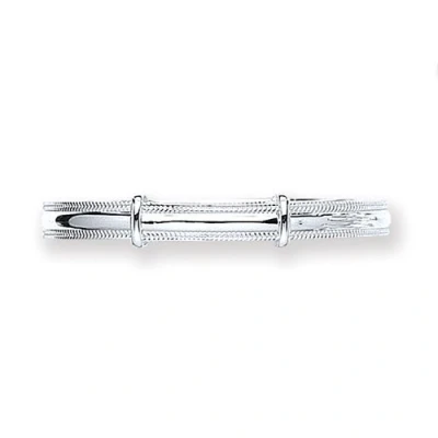 Image of MiChic Jewellery Ladies&#039; Rope Edge Design with Expanding Sterling Silver Bangle