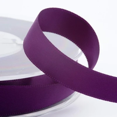 Image of Italian Options Satin Ribbon, 38mm Wide x 25 Metre Roll, Aubergine