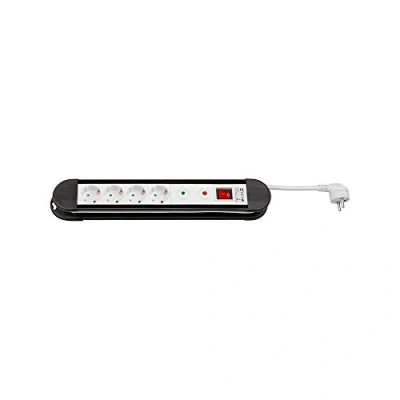 Image of Goobay 51280 AC Power Strip with Surge Protection, 1.4 m Cable Length
