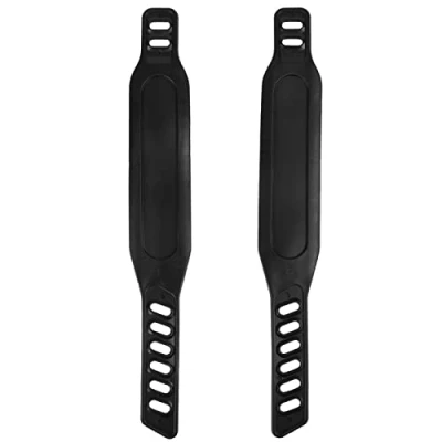 Image of Exercise Bike Pedal Straps Universal Long Strap Adjustable Rubber for Stationary Bikes Fits Most Pedals