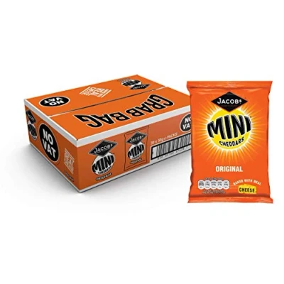 Image of Jacob&#039;s Mini Cheddars Original Grab Bag Snacks 30 x 50 g