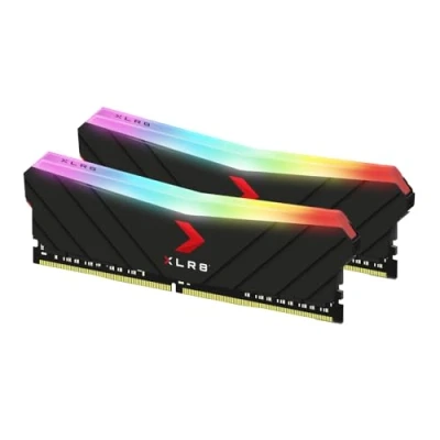 Image of PNY XLR8 Gaming EPIC X RGB DDR4 3200MHz 32GB (2x16GB) Desktop Memory Dual Pack Black
