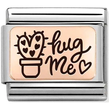 Image of Nomination Classic Rose Gold Hug Me Love &amp; Hearts Charms