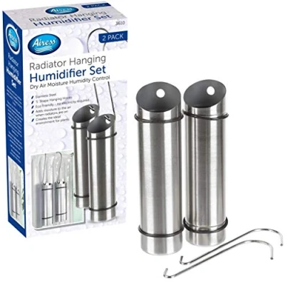 Image of Siam Express 2 x Radiator Hanging Humidifier Set Dry Air Purifier Moisture Control Stainless Steel with S Hook