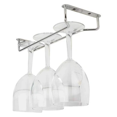 Image of Glass Hanger 10&quot; CHROME c/w 3 screws