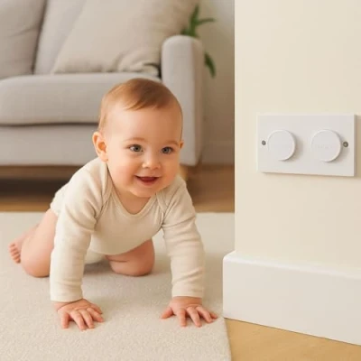 Image of Lindam Safety UK Plug Socket Covers (12 Pack)