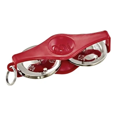 Image of Meinl Percussion Keychain Tambourine Gadget Mini Musical Instrument with Keyring ABS plastic, Red (KRT R)