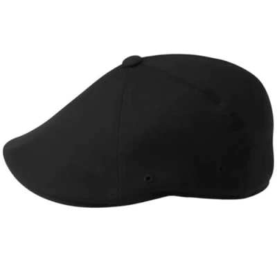 Image of Kangol Unisex Wool Flexfit 504 Hat, Black, L UK