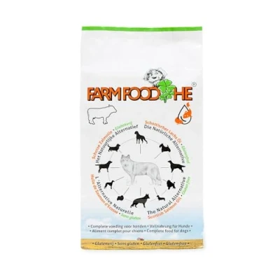 Image of Farm Food HE Gluten Free Cold Pressed Dog Food: Perfect for Sensitive Stomachs, Lifelong Seniors, and Puppies Natural &amp; Nutrient Rich Raw Dry 4kg