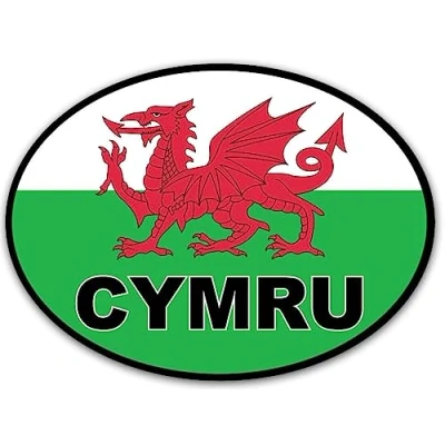 Image of Hodge Creations CYMRU Wales Vinyl Decal Sticker Car Campervan Caravan Bumper Window