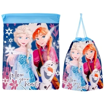 Image of tdl Frozen Follow Ypur Heart Childrens Kids Gym Bag